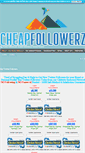 Mobile Screenshot of cheapfollowerz.com